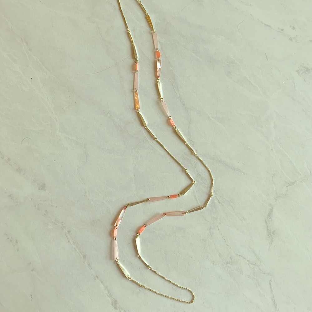 Kendra Scott Long Coral Layering Necklace